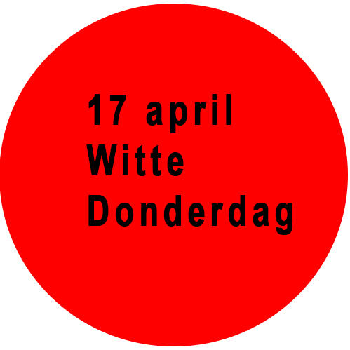 Witte Donderdag Witte Donderdag